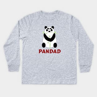 Panda Dad | Panda Pun Kids Long Sleeve T-Shirt